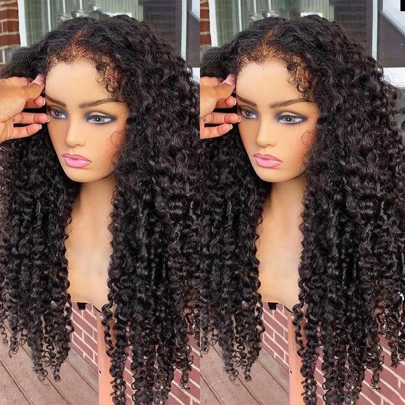 4C Kinky Edges Ventilated Wig 13x4 HD Lace Curly Wig Human Hair