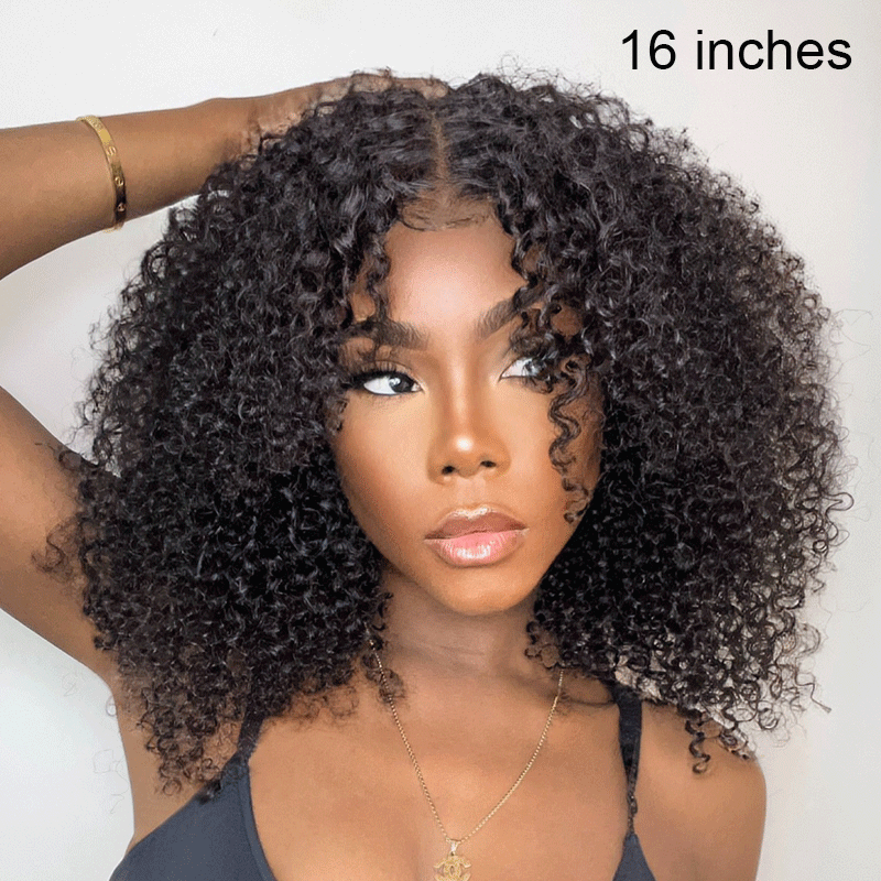 𝐁𝐮𝐲 𝟏 𝐆𝐞𝐭 𝟏💥9x6 Glueless Bob Kinky Curly Human Hair Wig