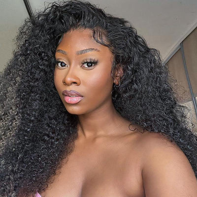 360 Lace Frontal Wig Brazilian Curly Wave Virgin Human Hair - SHINE HAIR WIG