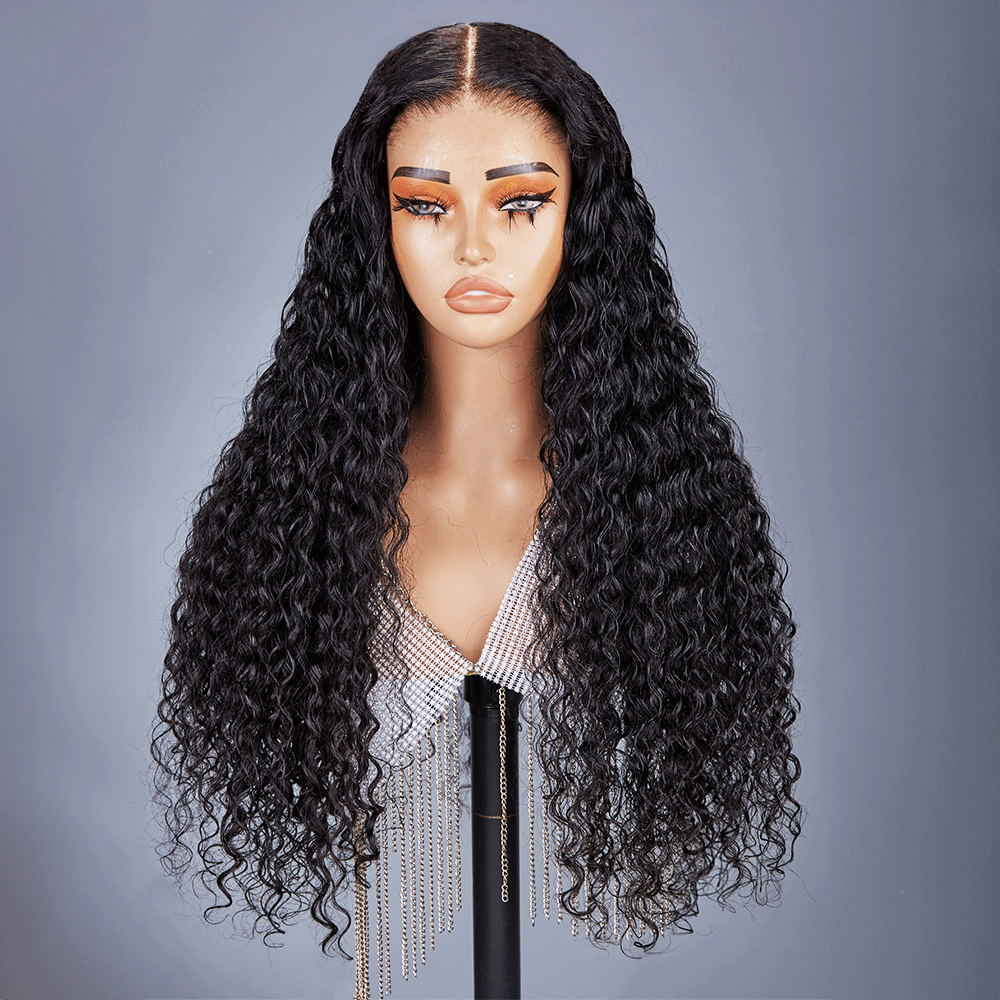 7x5 Glueless Updated Bleached Knots Wear Go Curly Human Hair Wig