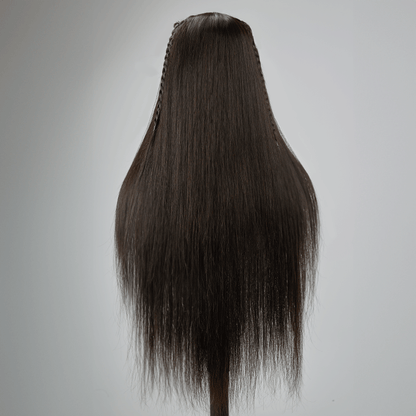 13x4 Pre-braid 3s installation Glueless Straight Lace Frontal Wig