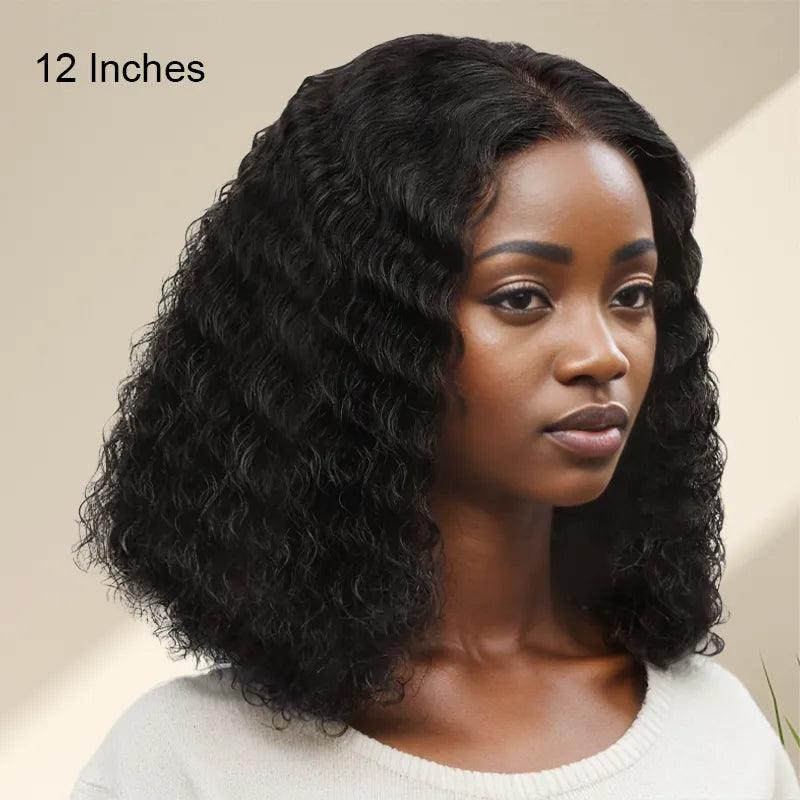 7x5 Glueless Bob Wig Wear Go Curly Wave Human Hair - SHINE HAIR WIG