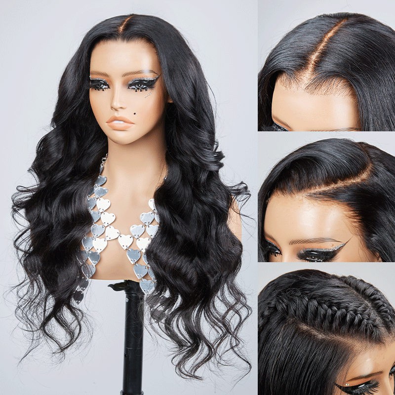 7x5 Glueless Pre-bleached Knots Body Wave Wear Go Wig