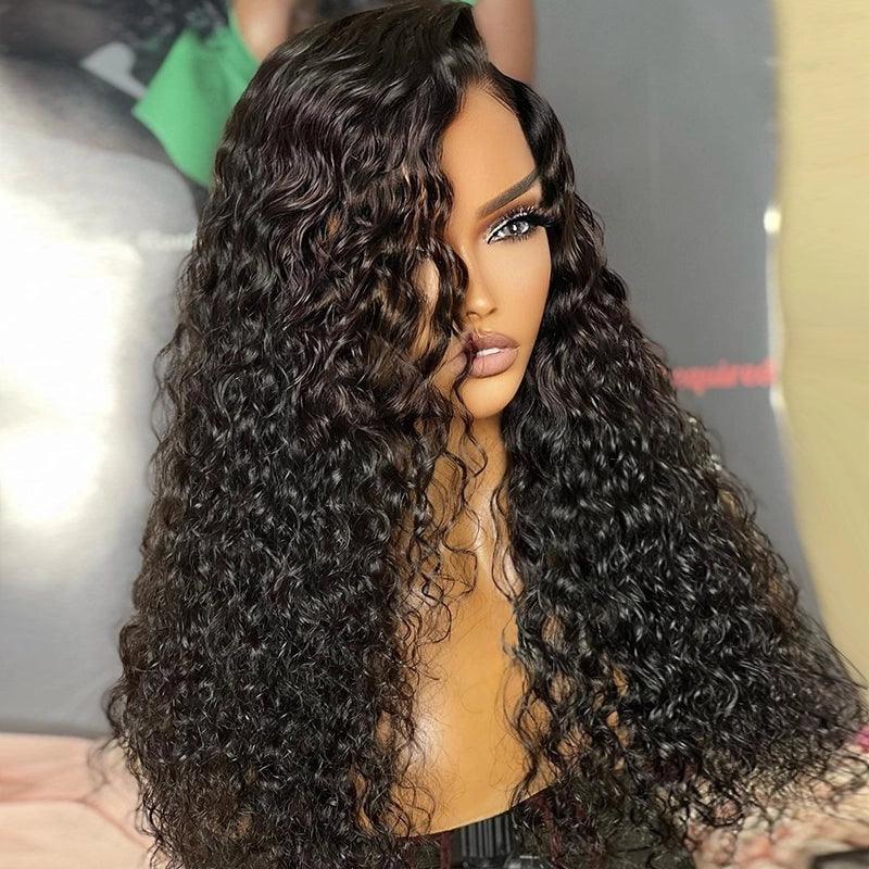 Deep Wave Lace Front Wigs Human Hair 18 Inch 13x4 Lace Frontal Closure Wigs  for Woman Human Hair Glueless Pre Plucked with Baby Hair Perruque Femme