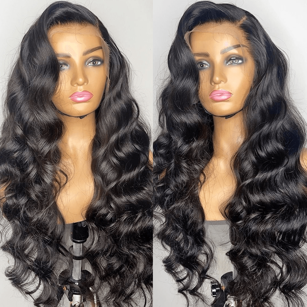 13x4 13x6 Loose Deep Wave Transparent Lace Front Human Hair Wigs - SHINE HAIR WIG