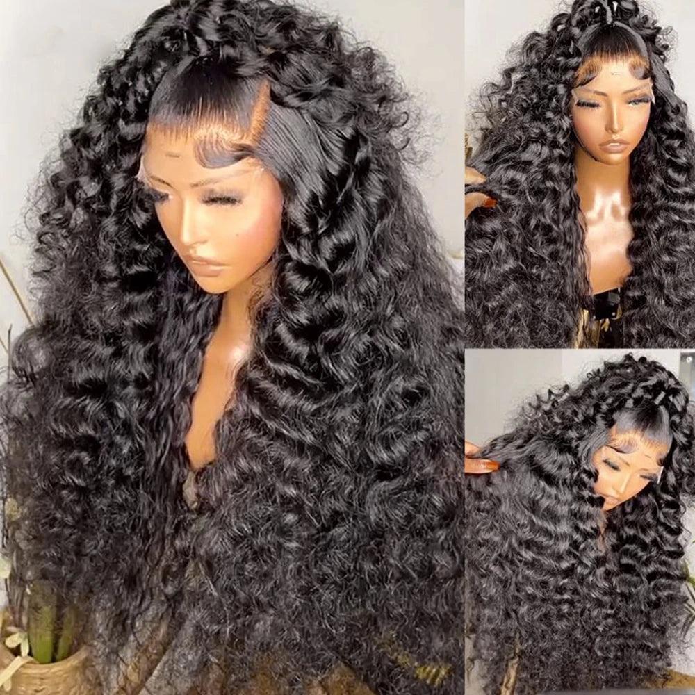 13x4 13x6 Loose Deep Wave Transparent Lace Front Human Hair Wigs - SHINE HAIR WIG