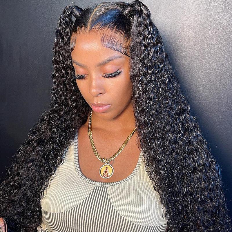 4C Kinky Edges Ventilated Wig 13x4 HD Lace Curly Wig Human Hair