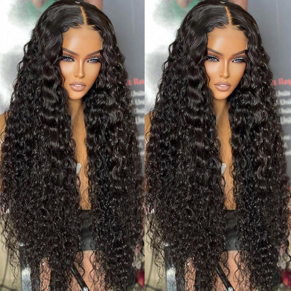 5x5 Real HD Lace Closure Wig Water Wave 5x5 Virgin Human Hair - SHINE HAIR WIG