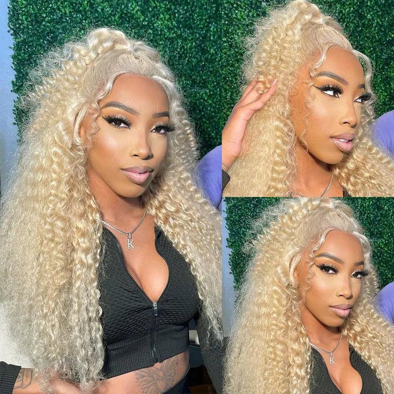 613 Blonde Loose Deep Wave 13x4 Lace Front Human Hair Wigs SHINE