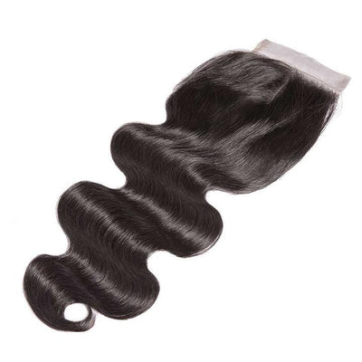 Body Wave 4x4 Medium Brown Lace Closure Pre Plucked With Baby Hair - SHINE HAIR WIG