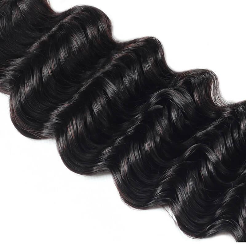 Loose Deep Wave 4x4 Brazilian Lace Closure Pre Plucked With Baby Hair - SHINE HAIR WIG